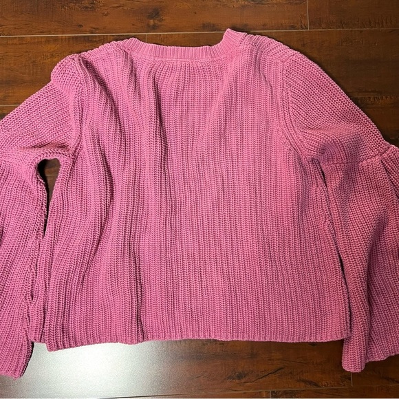 Free People Pink V-Neck Sweater - Picture 6 of 10